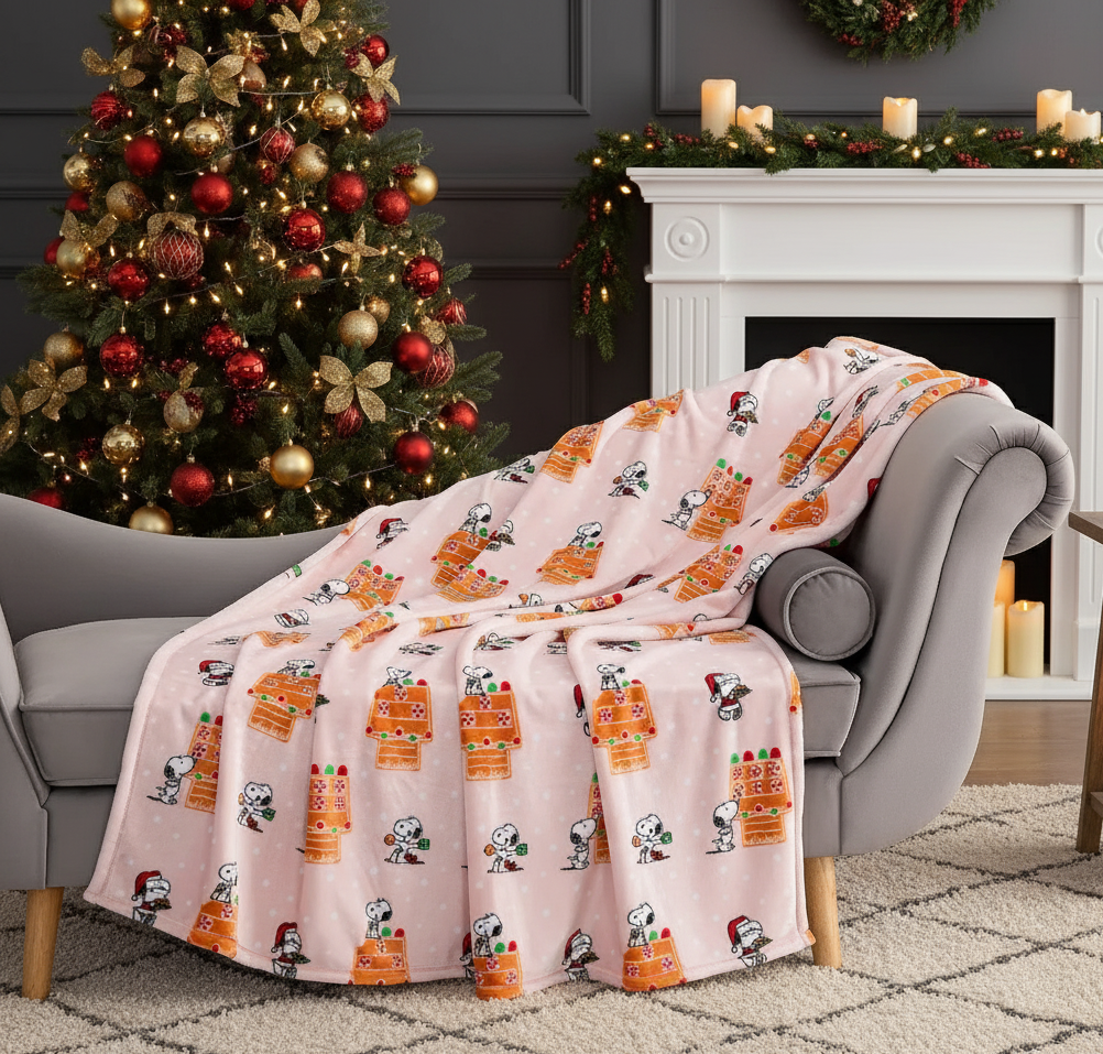 WarmHugs™ Peanuts Throw Blanket – Soft Plush for the Holidays