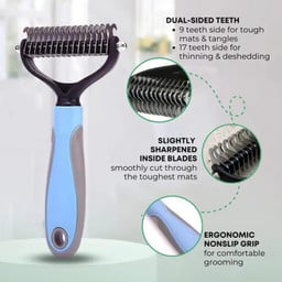 Pro Deshedding Brush for Cats & Dogs