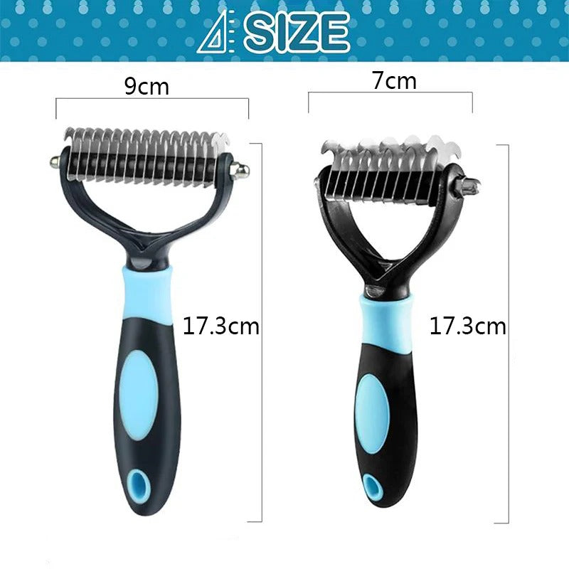 Pro Deshedding Brush for Cats & Dogs