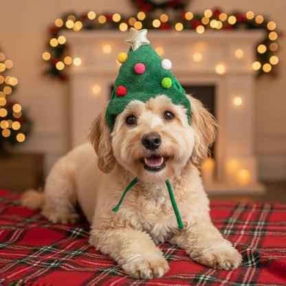 Holiday Pet Outfit ( Hat + Scarf )